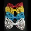 LED Bowtie Bow Tie 남자의 파티 조명 Sequins Bowtie Wedding Glow Props 할로윈 크리스마스 bowknot 선물