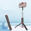 Integrated Bluetooth mobile phone selfie stick with tripod remote control mini multi-function selfie stick dhl free