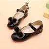 Fashion New Hairy Bow Kids Wedding Low-Heeled Shoes For Girls Dress School Shoe Princess Leather Shoes 4 5 6 7 8 9 10 1112 Year