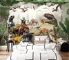 CCustom Qualquer Tamanho 3D Papel De Parede Antigo Dinossauro Reino 3D Quarto de Crianças TV Fundo Decoração Da Parede Mural Papel De Parede