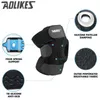 Aolikes Knee Brace 지원 실리카 젤 6 스프링 스포츠 피트니스 무릎 보호대 농구 통기성 무릎 랩 플러스 사이즈 4XL 6XL T191230