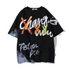 2020 verano moda Hip Hop Graffiti camisetas para hombres/mujeres Hipster Streetwear Casual algodón suelto niños niñas camisetas Tops