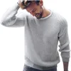 Mode Design Bomullströja Pullover Casual Jumper för Man Strikkad Koreansk stil Kläder Plus Storlek Tröjor