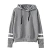 Mulheres Hoodies Casual Manga Longa Harajuku Sueter Jumper Tops Preto Forma Branco Alta Qualidade Com Capuz Pulôver