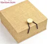 Fine jewelry box linen necklace bracelet box chain box