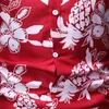 2019 جديد ربيع الصيف الذكور الأزهار طباعة اللباس قمصان رجالي قميص يتأهل العرقية الزهور طويلة الأكمام عارضة أزياء قمم الرجال