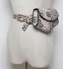 Women Serpentine Fanny Pack Ladies New Fashion Waist Belt Bag Mini Disco Waist bag Leather Small Shoulder Bags194r