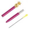 2018 NEW Designer Creative Pineapple Head Metal Ballpoint Pens Fashion Luxury Pen Chrismas Gift WeddingOffice School Wrinting Tool