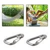 Carabiner Clip Rope Buckle Lock 2pcs 516inch 8mm Roestvrijstalen Seer Spring Hook Carabiner Marine Grade Safety Clip9402642