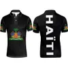 Haiti Youth DIY darmowy numer niestandardowy Numer nazwy HTI Polo Shirt Flag Flaga HT French Haitian College Print Photo Ubrania