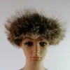 Lady Russian Tick Fluffy Fox Fur Band Band Band Winter Ski Hats feminino para entrega de outono 10pcs/lote grátis