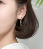 925 Sterling Silver Chain Huggie Hoop Earrings Women A185003442437