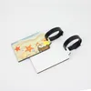 Retail High Quality Sublimation Blank Luggage Tags Bags Accessories Cute Novelty MDF Wood Funky Travel Luggage Label Suitcase Tags