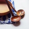Träsked ramen sked med långhandtag Pot Colander redskap Japansk stil soppa skedar porslin kök verktyg