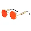 OEC CPO Nuovi occhiali da sole rotondi Steampunk Men Brand Metal Frame O occhiali da sole Specchio Personalità Spring Glasshi UV40L1466315824