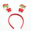 Söt jul huvudband Cartoons Antlers Hair Hoop Santa Claus Snowman Hårband Vuxen Barn huvudbonad för julklapp Partihandel