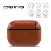 PU Leather Case For Apple Airpods Pro Case Fashion Cover For Air Pods 3 Headphone Earpods Earbuds Anti-lost Hook Protective Shockproof Pouch