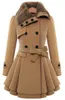 donna donna misto lana cappotti doppio petto casual inverno autunno caldo elegante a-line manica lunga cappotti femminili lunghi