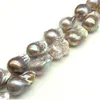 1 Full Strand 20-25mm Large Metallic Nucleated Natural Baroque Pearls Beads Genuine Irregular Freshwater Pearl Gemstone Loose Beads 16-18Pcs