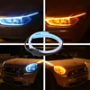 Lampes automatiques pour voitures DRL LED feux de jour accessoires de style de voiture clignotant Guide bande phare assemblage