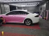 Filme cor-de-rosa metálico do envoltório do carro de vinil do brilho para o carro inteiro que envolve a cobertura com a baixa cola de aderência 3m Tamanho: 1.52 * 20m (5x67ft)
