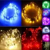 12 V DC Golden Copper Wire LED String Light 10m-100led 20m-200ded 30m-300ted Wodoodporne światła świąteczne na dekoracje na imprezę wakacyjną