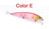 Envío de DHL Venta al por mayor 5 colores Plástico 6 # 3 Ganchos Minnow Señuelo de pesca 12.5cm 17g Big Deep Sea Bass Crankbait Wobbler artificial