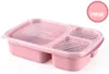 Food Grade Tarwe Straw Draagbare Bento Box Lunchbox Draagbare Fruit en Andere Snacks Opbergdozen Outdoor Camping Handige doos