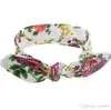 Nouvelle Europe Mode Bébé Bandeaux Lapin Oreille Noeud Motif Floral Infantile Bandeau Enfants Bande De Cheveux Chapeaux Enfants Accessoire De Cheveux A7263715