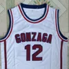 Gonzaga Bulldogs College 21 Rui Hachimura Jersey Uomo Blu Navy Bianco High School Basket John Stockton Maglie 12 Cucito Spedizione Gratuita