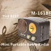 Nuovo altoparlante M-161BT Radio retrò potabile Altoparlante HIFI bluetooth senza fili Auricolare stereo FM AM SW USB AUX Scheda TF MP3 Ricevitore classico multimediale