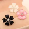 Earrings For Women Clover Flower Crystal Stud Earrings for Women Jewelry White Diameter channel Stud Earrings