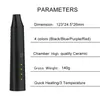 DELTA HERBAL VAPORIZER Pen Kit 2200mah Temperature Control Dry Herb Vaporiser Mod 4 Colors available