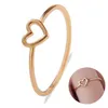 1PC Dainty Women Ring Hollow Heart Ring For Couple Wedding Promise Infinity Eternity Love Jewelry Boho Anillos Mujer Gifts
