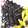 Glamorös Virgin Human Haft Weft 2 Bundlar Brasilianska Weave 8-34 tum Lågpris Peruvian Indian Malaysian Wavy Hair Extensions Queen Hair Product