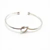 26 Letter Rose Gold Silver Gold Color Knoop Hart Bracelet Bangle Girl Fashion Sieraden Zink Alloy Ronde Hangketen Link Brace