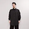 S-6XL 2020 Nueva ropa de hombre estilo cazadora longitud media del estilista de manga larga más tamaño trajes