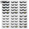 Vente en gros 3D Vison Faux Cils 5 Paires de Cils Ailés Croisés Longs et Épais Naturels Doux G800 Pas de Chute Coloris Maquillage Beauté Cils Individuels