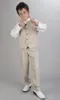 Stile Kaki Ragazzi Occasioni formali Smoking Notch Risvolto Tre bottoni Smoking da sposa per bambini Vestito da bambino Abiti da vacanza Giacca Pantaloni Cravatta5166090