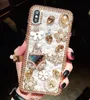 Glitter Rhinestone Diamante Pérola claro capa para iPhone 11 Pro XR XS MAX X 8 7 6 Samsung S10 Além disso S10E Nota 9 10 10 + A10 A20 A30 A50 A70 A80