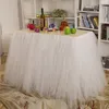 Home Textiles Wedding Party Tulle Tutu Table Skirt Birthday Baby Shower Wedding Table Decorations Diy Craft 4pcs