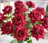 Francês romântico artificial rose flower diy veludo de seda flor para festa de casamento em casa decoração do feriado gb527