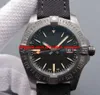 Luxe horloge Blackbird Auto 44mm Zwart Nylon Strap Titanium Mens Horloge V1731110 Automatische Mode Herenhorloges Horloge