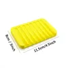 NEW Anti-skid Soap Dish Silicone Soap Holder Tray Storage Soap Rack Plate Box Bath Shower Container Bathroom Accessories DBC VT0601