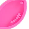 100pcs New Shiny Football Keychains Mold Clay DIY Jewelry Making Glitter Epoxy Silicone Car Coaster Mold9525818