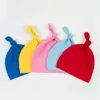 Bebek Düğüm Şapkalar Ins Toddle Kafatası Kapaklar Erkek Kız Pamuk Yumuşak Kap Beanies Yenidoğan Şapka Şapkalar için Uyku Şerit Kapaklar Headgear AYP387