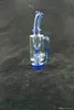 Bicchiere da vino, narghilè blu, tubo per piattaforma petrolifera, giunto da 14 mm con ciclo di picco o carta, benvenuto su ordinazione