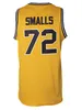 Nave de EE.UU. Biggie Smalls # 72 Bad Boy Notorious Big Movie Men Ballball Jersey Todos cosidos S-3XL de alta calidad