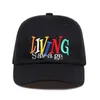 Fashion-2019 Neuer Brief Stickerei Living Savage Baseball Cap Fashion Man Frau Hut Baumwolle Verstellbarer Snapback