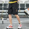Teenager casuale Tooling mette US Stock Men di pantaloncini corti pantaloni correnti di sport di lunghezza del ginocchio di estate di modo esterna Tasche Maschile Shorts FY9111